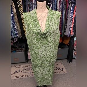Michael Michael Kors dress Size XL Light Green floral